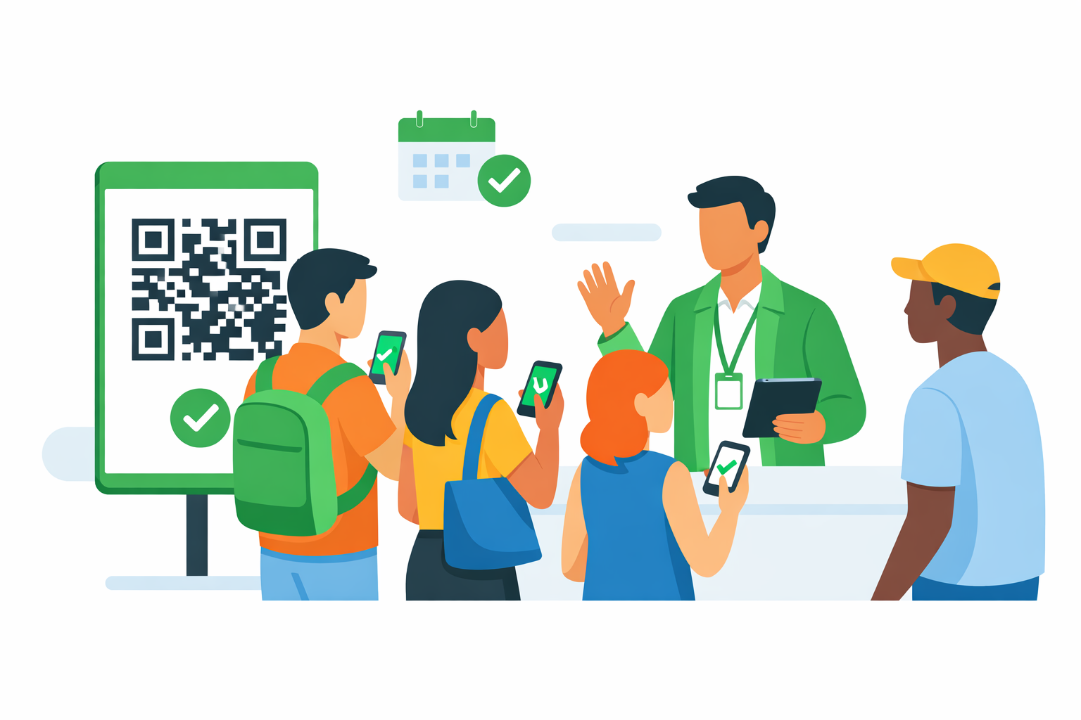 LINE受付のチェックイン導線
