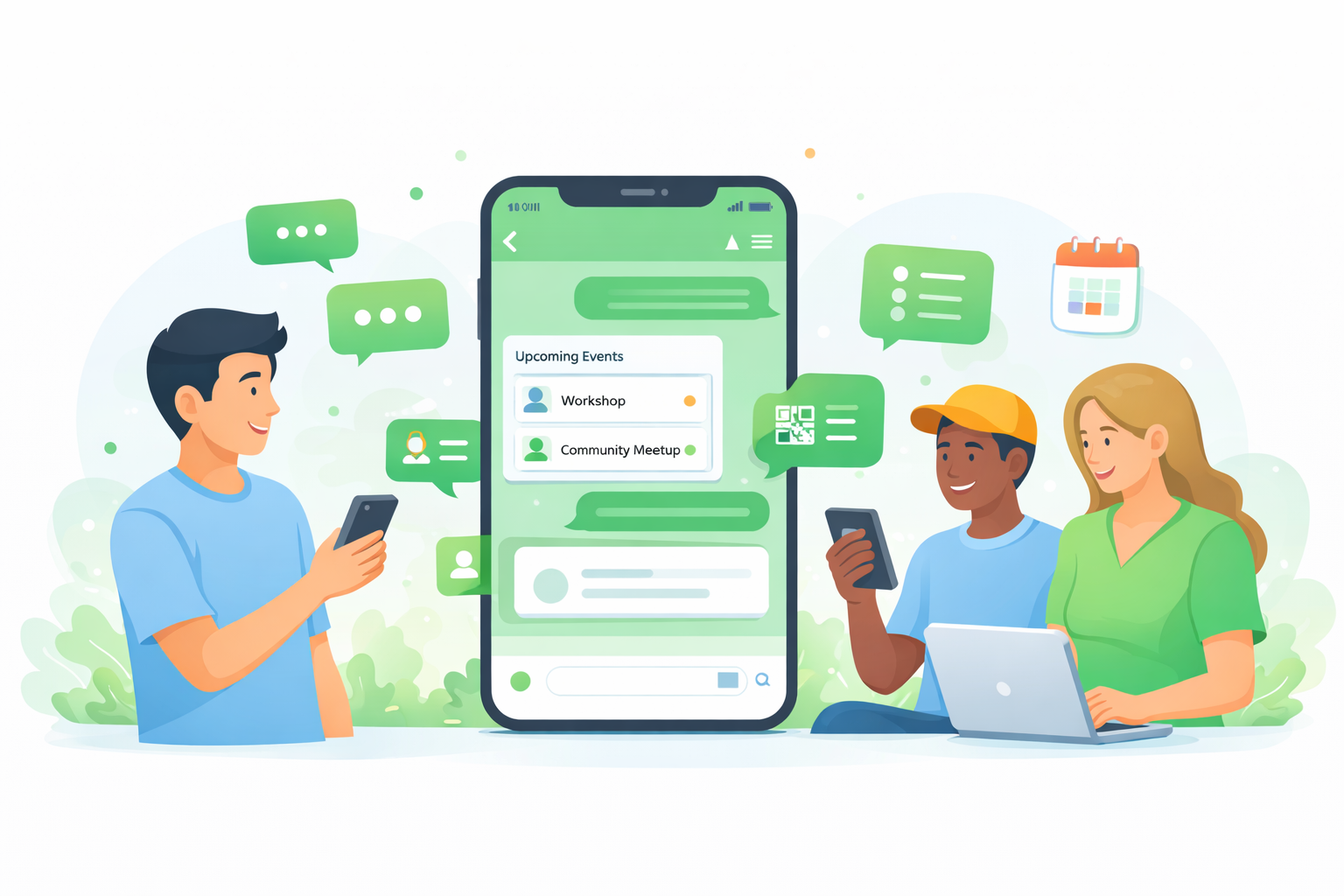 使い慣れたLINEで利用するイメージ
